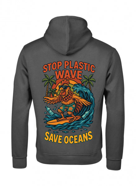 Felpa con cappuccio Lokahi, plastic wave